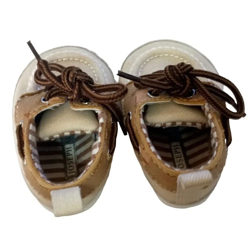 Joseph Allen Boat Shoes Infant ~ Newborn 3-6 Months, pre-owned